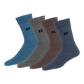 Woolen Socks for Men (Multicolor, Free Size) (Pack of 4)