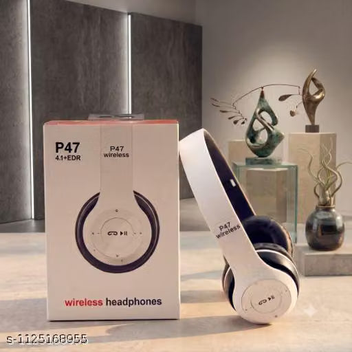 P47 Wireless Headphones with Stereo Memory Card Support