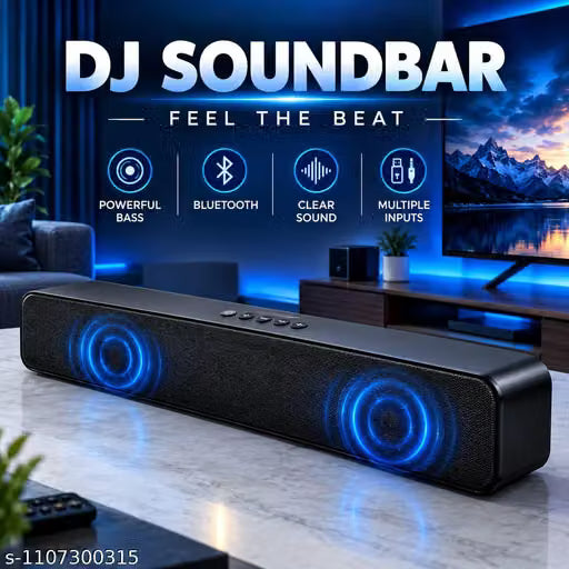Bluetooth Speaker Sound Bar for TV TV Soundbar Powerful Bass Speaker Portable Soundbar