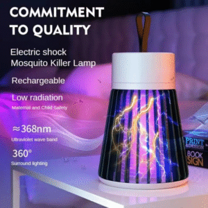 Mosquito Killer Lamp – UV Light Bug Zapper Chemical-Free | Silent Operation | 300 Sq Ft Coverage | USB/Electric Powered